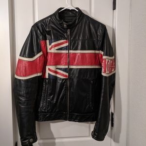 Leather Motorcycle Jacket - England + The Who